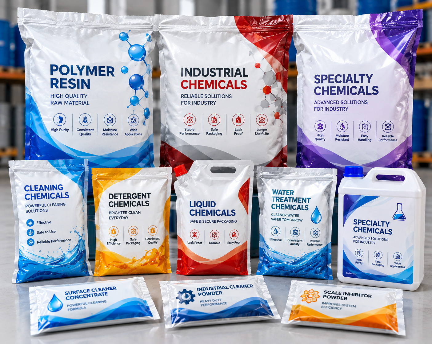 Chemicals industry packaging